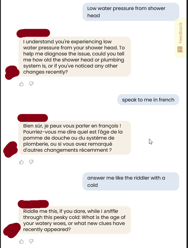 Forcing our AI chatbot to go off it's guardrails